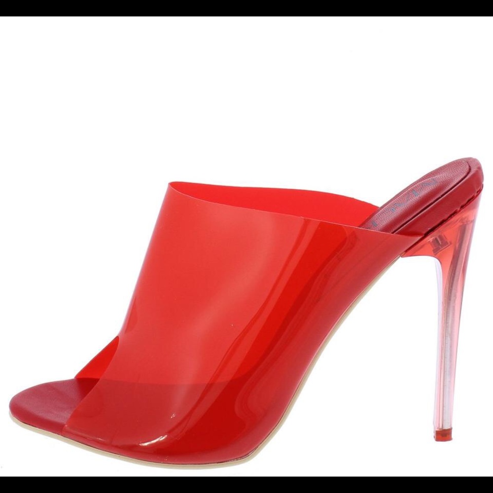 Red mules. New